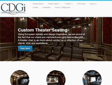 Tablet Screenshot of cinemadesigngroup.com
